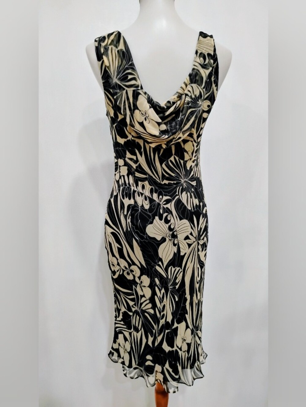 SILK CHIFFON ROBBIE BEE DRESS - Picture 6 of 8